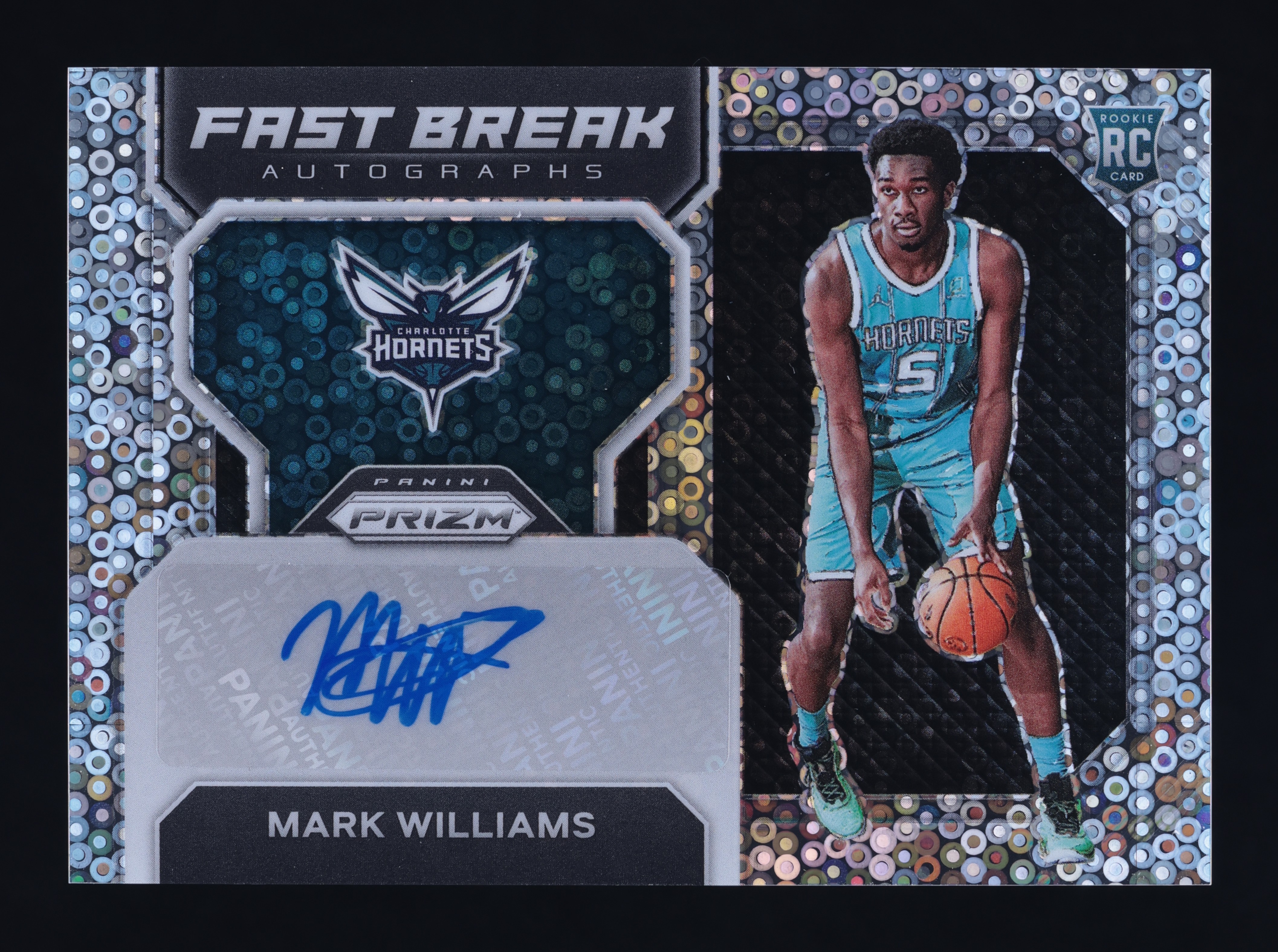 2022 Panini Prizm Fast Break Mark Williams ROOKIE AUTO #FBR-MWH