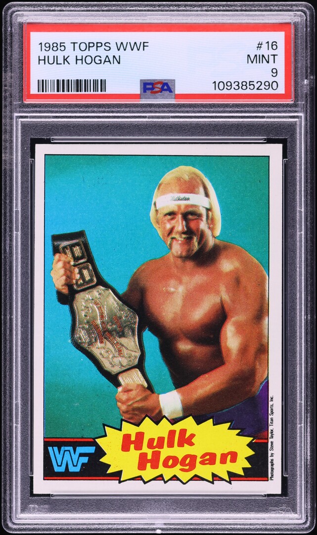 1985 Topps WWF Wrestling Hulk Hogan #16 PSA 9 MINT