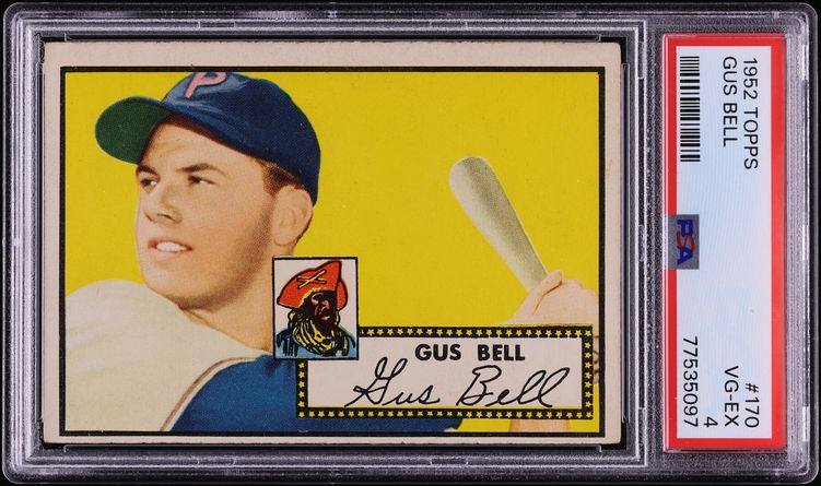 1952 Topps Gus Bell #170 PSA 4 VGEX