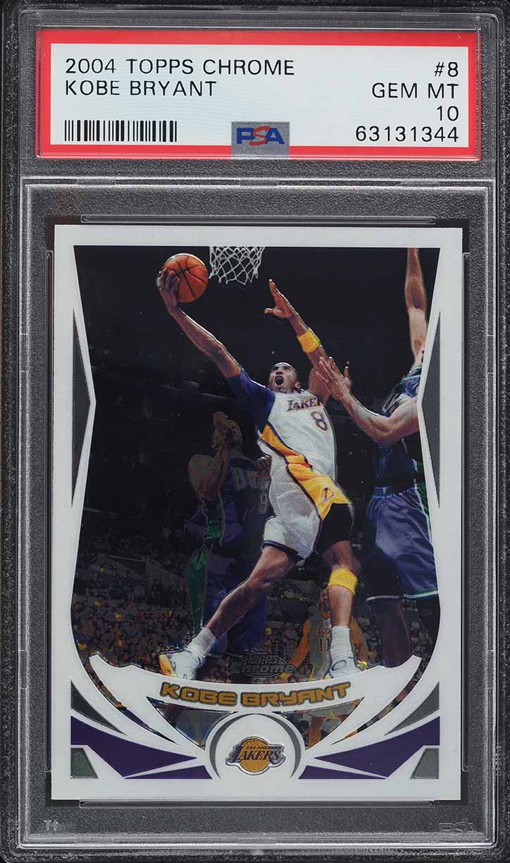 2004 Topps Chrome Kobe Bryant #8 PSA 10 GEM MINT