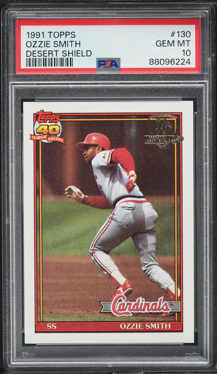 1991 Topps Desert Shield Ozzie Smith #130 PSA 10 GEM MINT