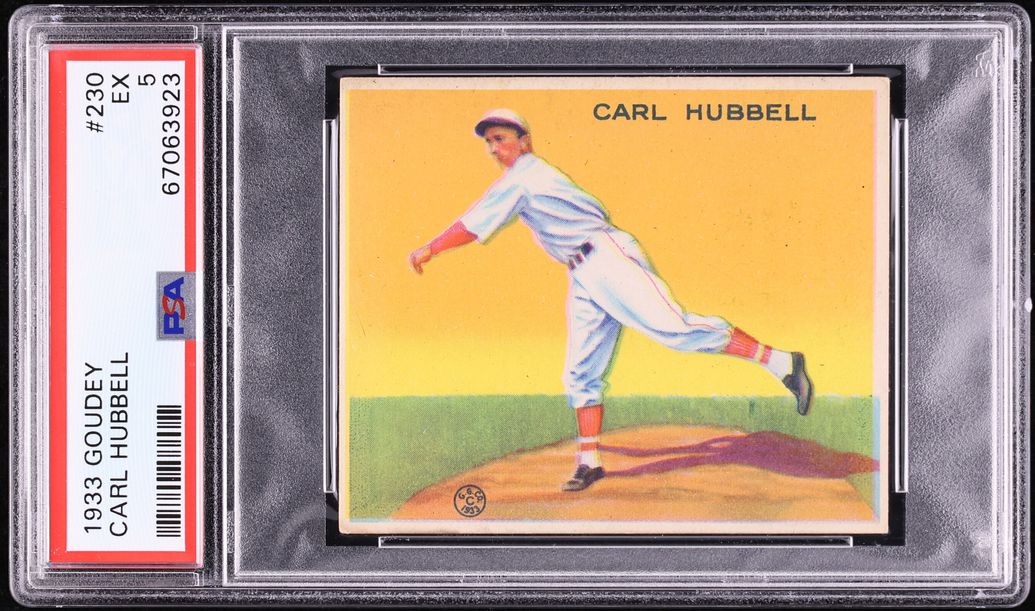 1933 Goudey Carl Hubbell #230 PSA 5 EX