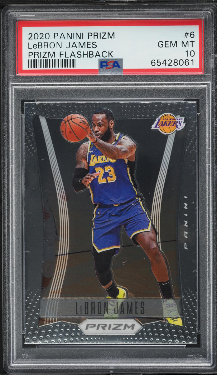 2020 Panini Prizm Flashback LeBron James #6 PSA 10 GEM MINT