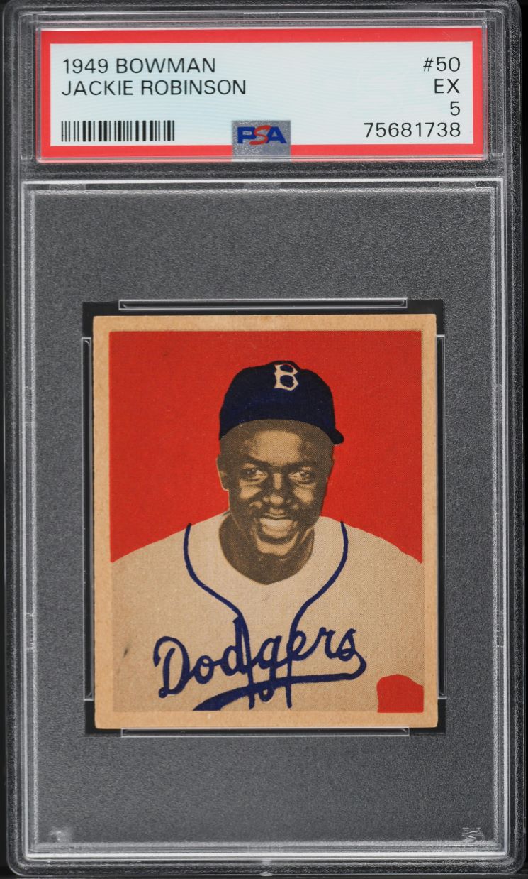 1949 Bowman Jackie Robinson ROOKIE #50 PSA 5 EX