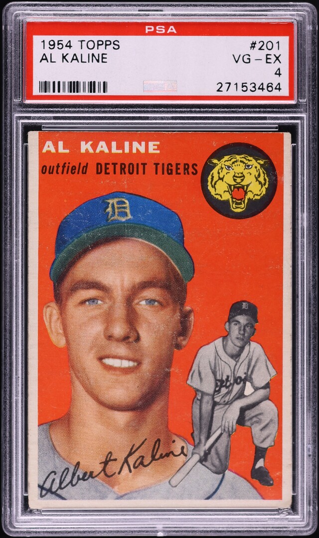 1954 Topps Al Kaline ROOKIE #201 PSA 4 VGEX