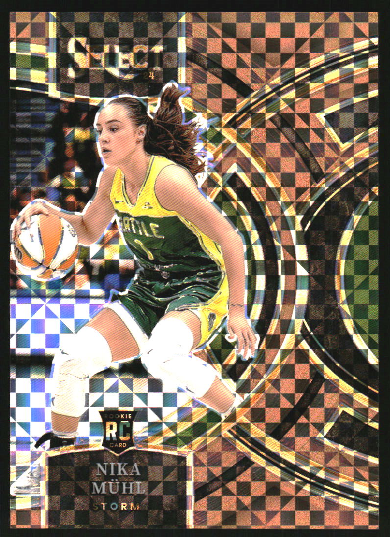 2024 Select WNBA Bronze Checker Prizms #162 Nika Muhl RC /49