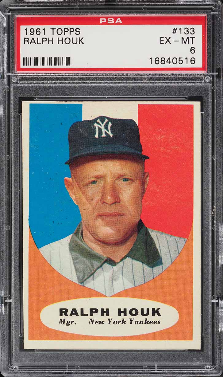1961 Topps Ralph Houk #133 PSA 6 EXMT