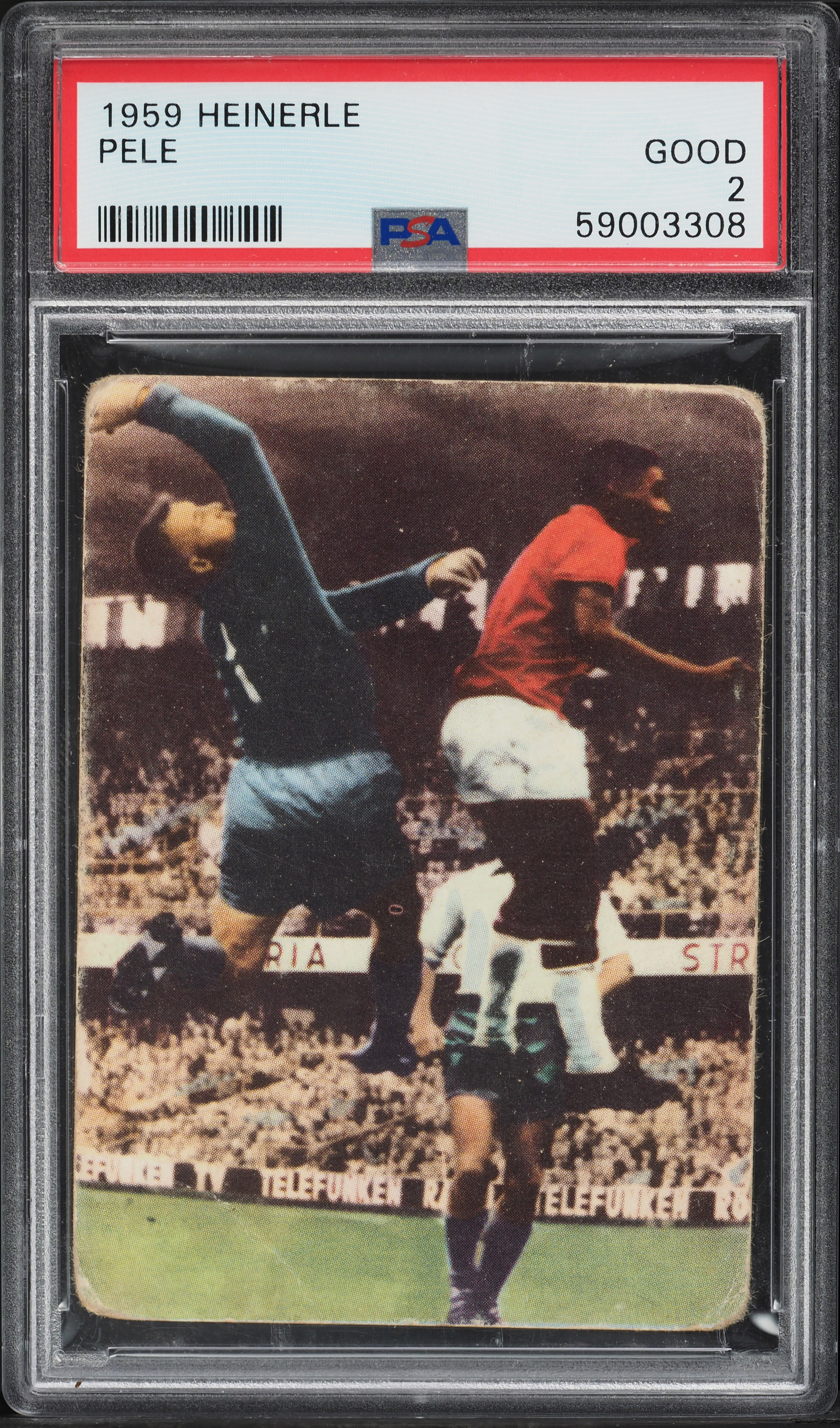 1959 Heinerle Soccer Pele ROOKIE PSA 2 GD