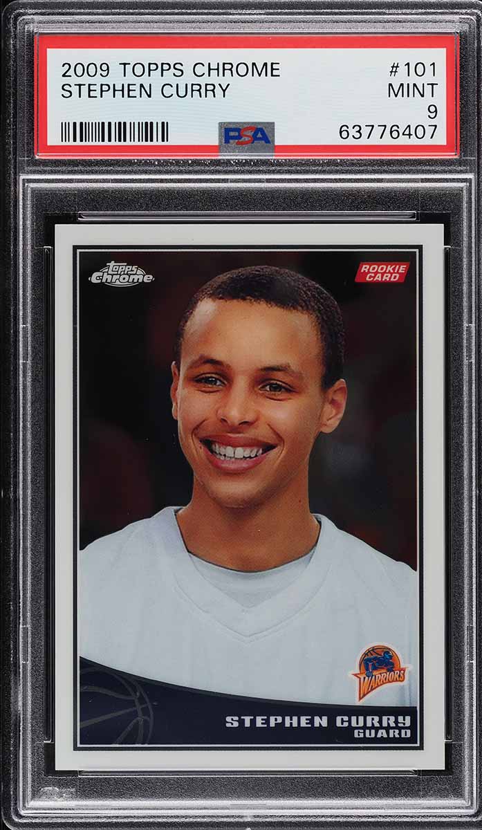 2009 Topps Chrome Stephen Curry ROOKIE /999 #101 PSA 9 MINT