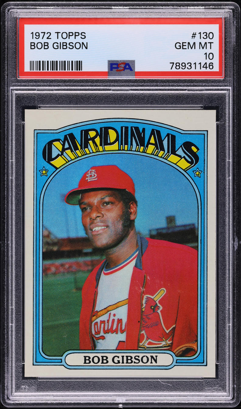 1972 Topps Bob Gibson #130 PSA 10 GEM MINT