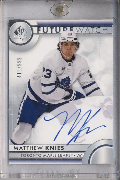 2023-24 SP Authentic #107 Matthew Knies Autograph RC Future Watch Auto /999