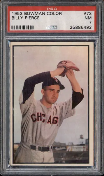 1953 Bowman Color #73 Billy Pierce PSA 7