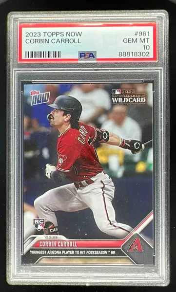 2023 Topps Now #961 Corbin Carroll RC PSA 10