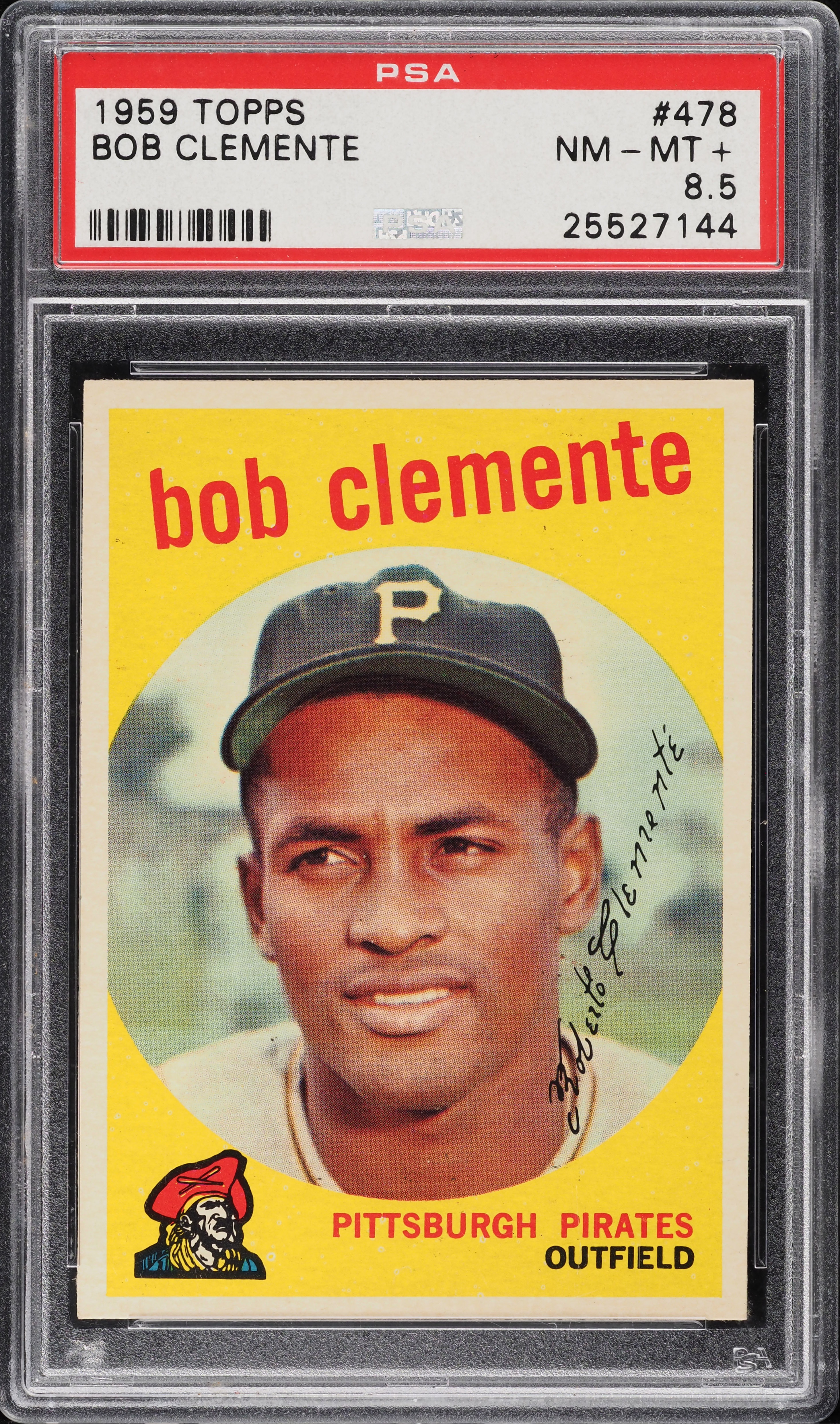 1959 Topps Roberto Clemente #478 PSA 8.5 NM-MT+