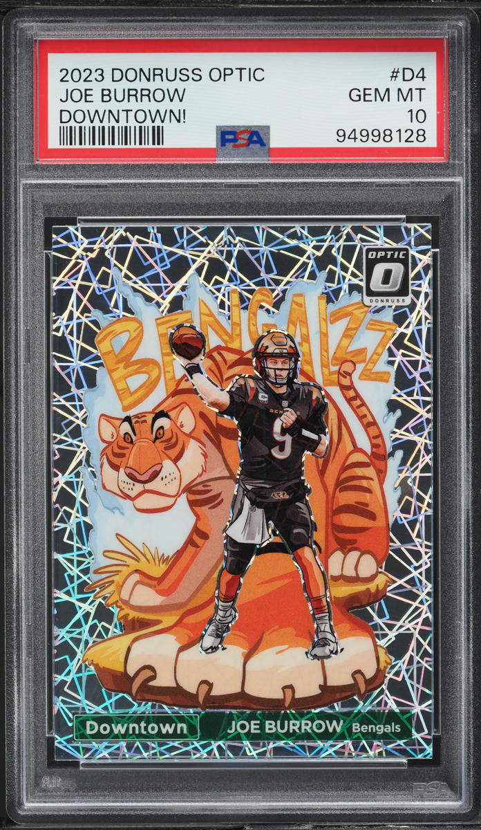 2023 Donruss Optic Downtown Joe Burrow #D4 PSA 10 GEM MINT