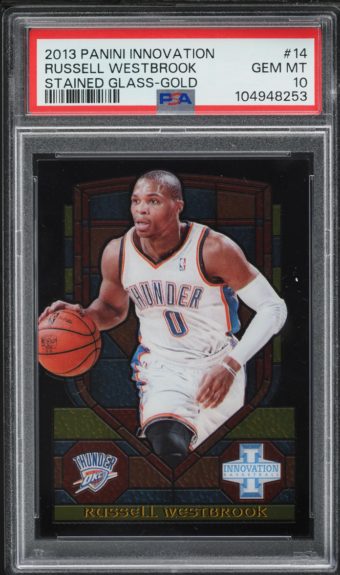 2013 Panini Innovation Stained Glass Gold Russell Westbrook #14 PSA 10 GEM MINT