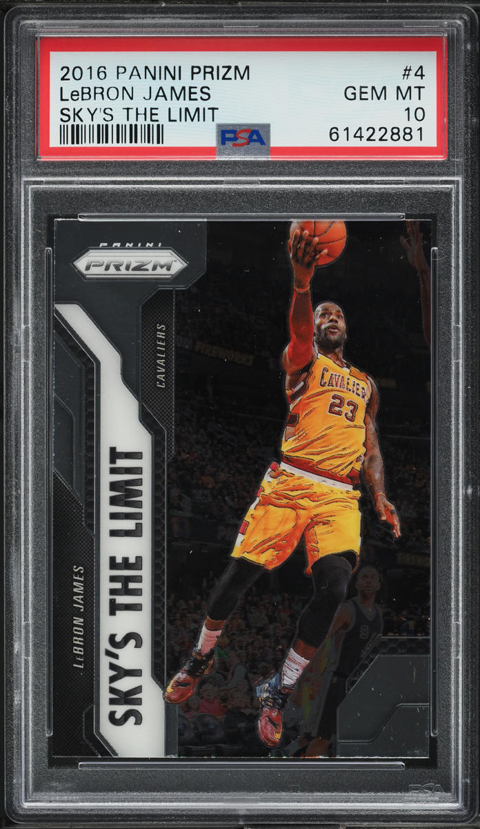 2016 Panini Prizm Sky's The Limit LeBron James #4 PSA 10 GEM MINT