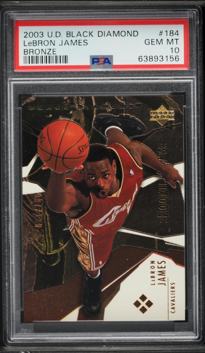 2003 Black Diamond Bronze LeBron James ROOKIE /100 #184 PSA 10 GEM MINT