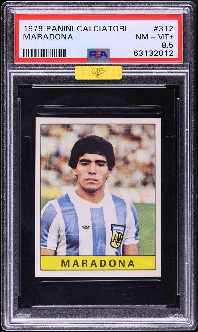 1979 Panini Calciatori Diego Maradona ROOKIE #312 MBA PSA 8.5 NM-MT+