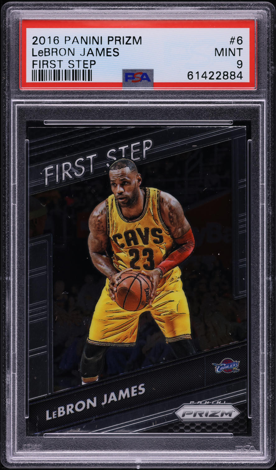2016 Panini Prizm First Step LeBron James #6 PSA 9 MINT