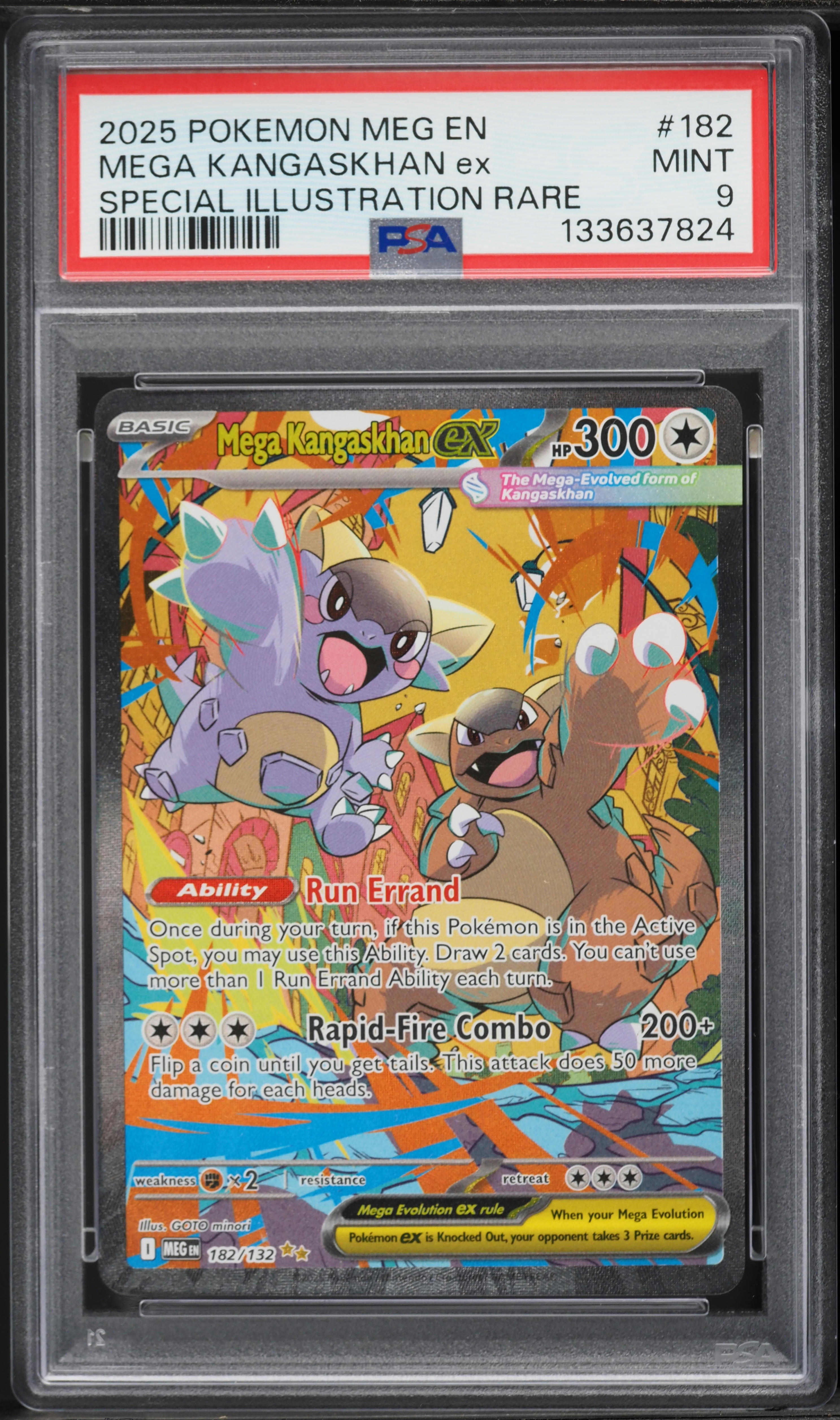 2025 Pokemon Mega Evolution SIR Mega Kangaskhan ex #182 PSA 9 MINT