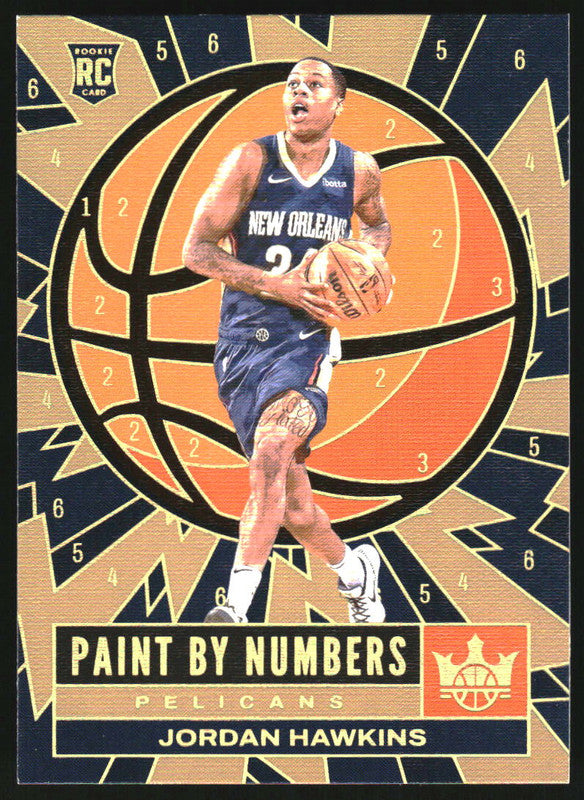 2023-24 Panini Court Kings Paint by Numbers #5 Jordan Hawkins RC