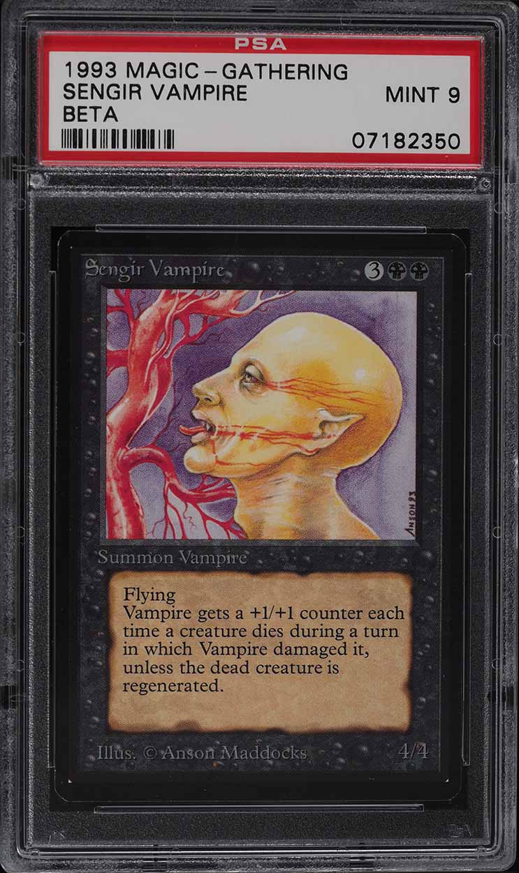 1993 Magic The Gathering MTG Beta Sengir Vampire PSA 9 MINT