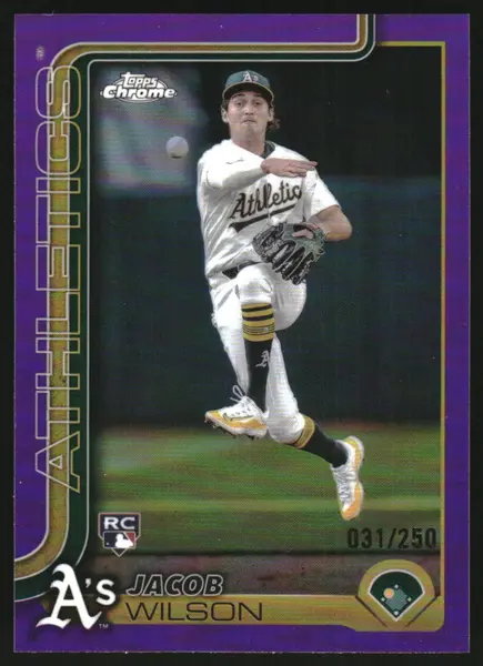 2025 Topps Chrome Purple Refractor #96 Jacob Wilson RC /250