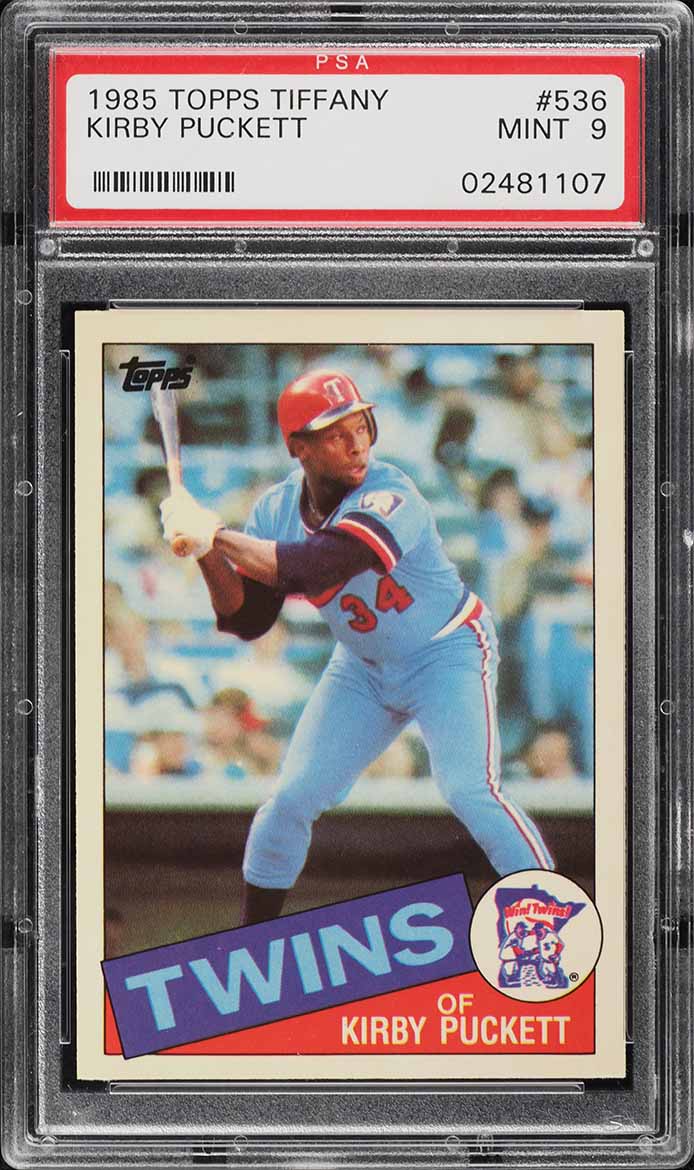 1985 Topps Tiffany Kirby Puckett ROOKIE #536 PSA 9 MINT