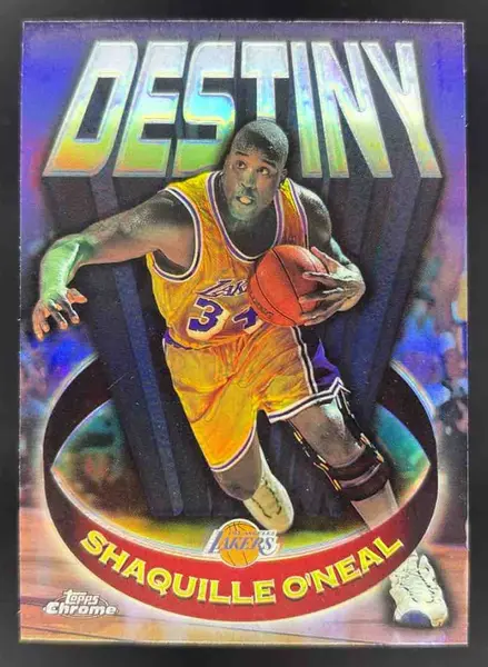1997-98 Topps Chrome Destiny Refractor #D15 Shaquille O'Neal