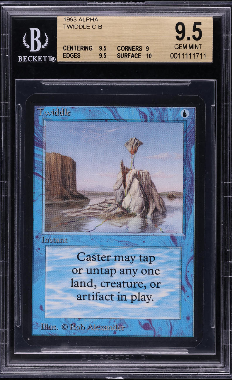1993 Magic The Gathering MTG Alpha Twiddle BGS 9.5 GEM MINT