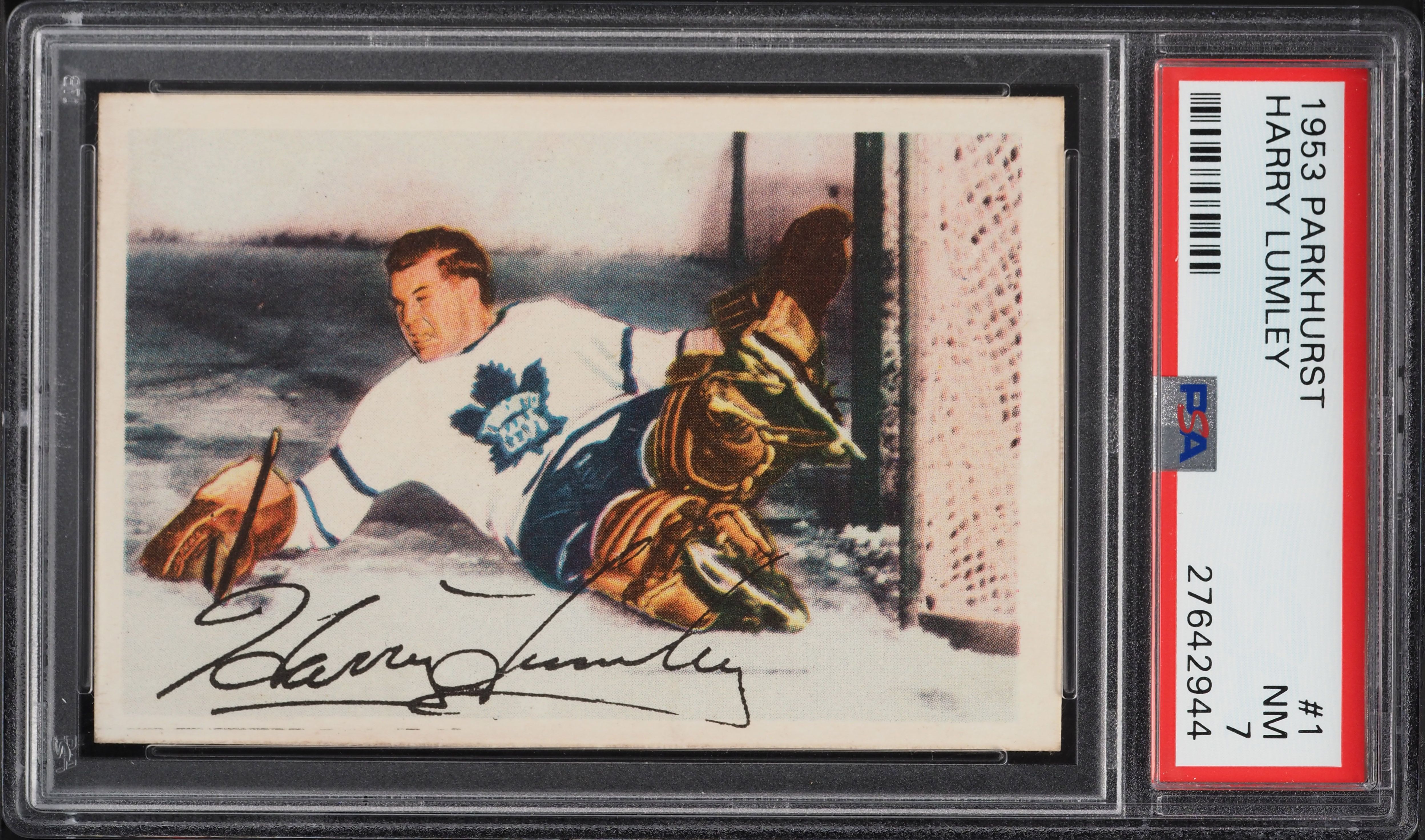 1953 Parkhurst Harry Lumley #1 PSA 7 NRMT