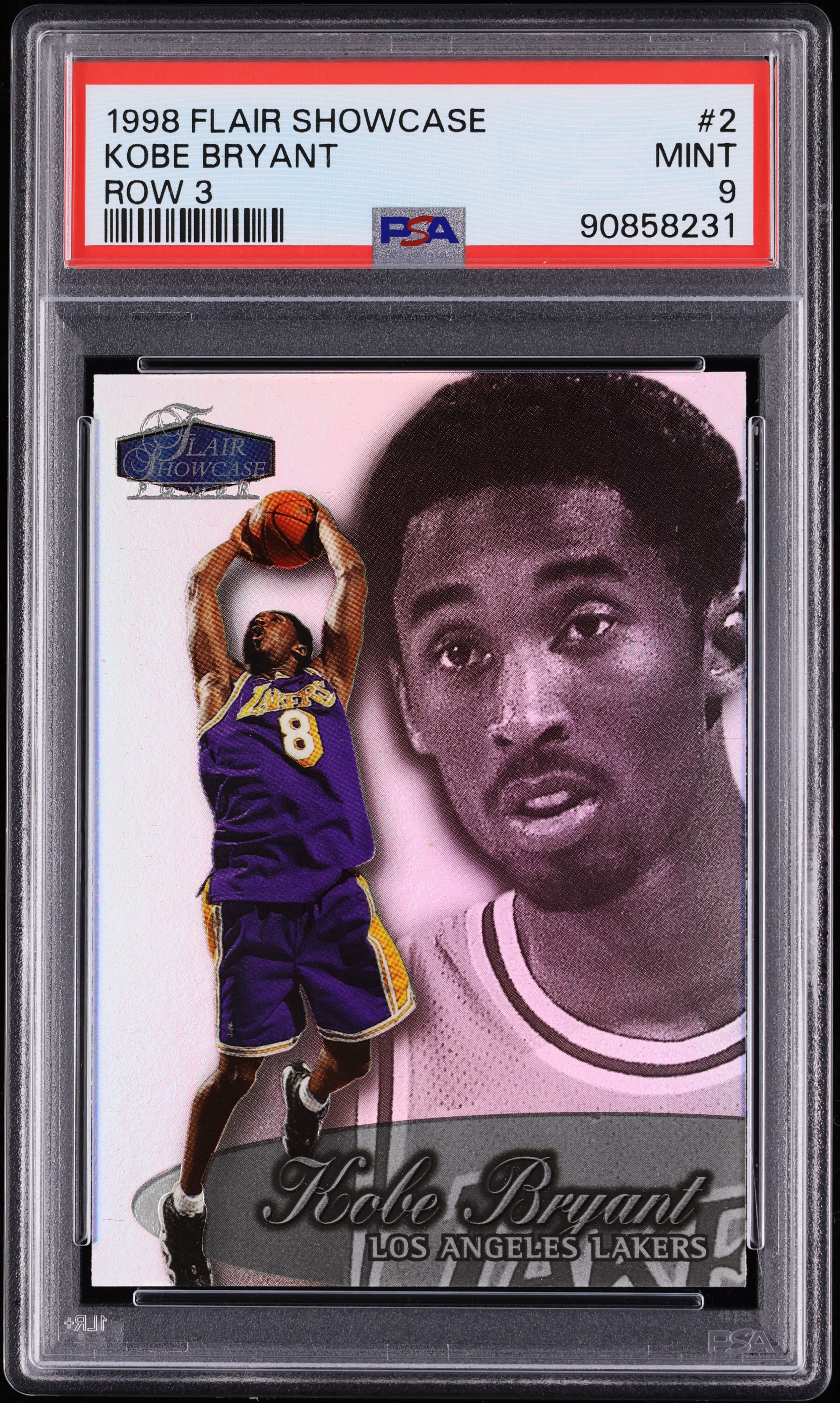 1998 Flair Showcase Row 3 Kobe Bryant #2 PSA 9 MINT