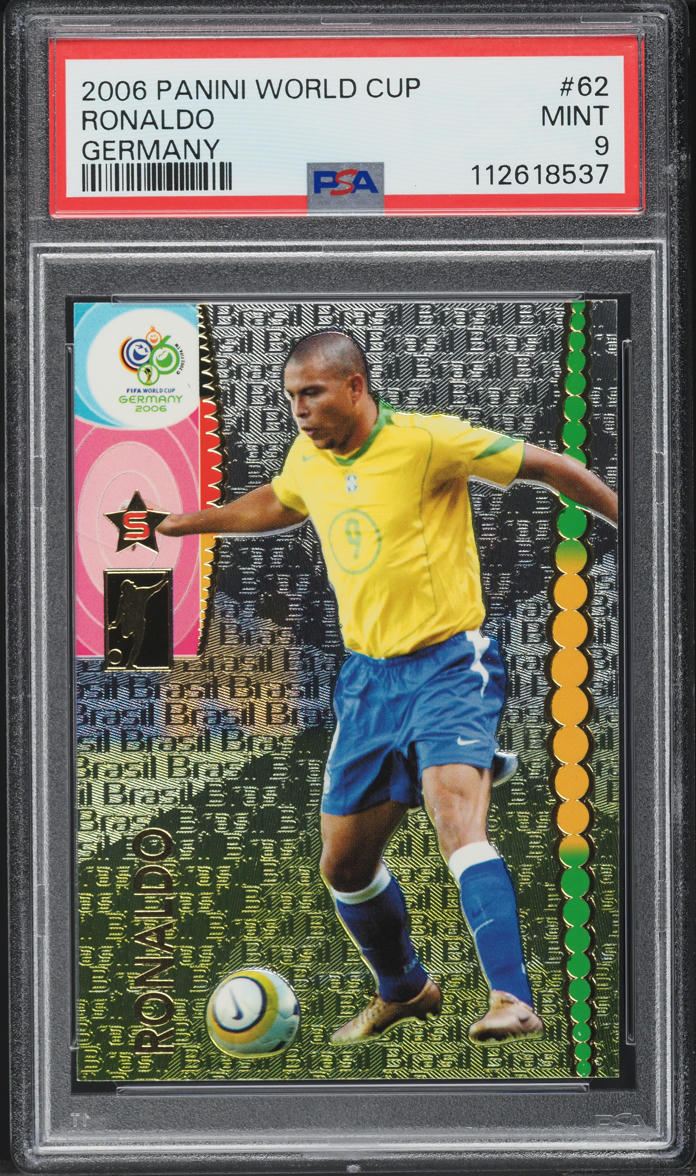 2006 Panini World Cup Germany Ronaldo #62 PSA 9 MINT