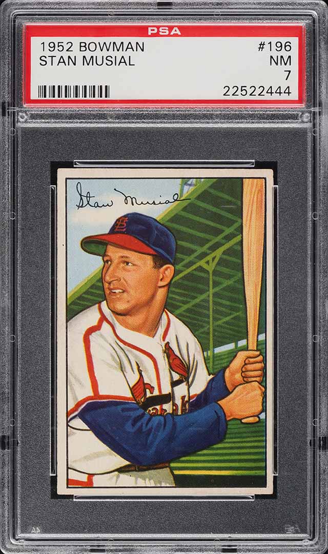 1952 Bowman Stan Musial #196 PSA 7 NRMT