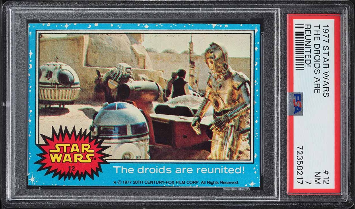 1977 Topps Star Wars The Droids Are Reunited! #12 PSA 7 NRMT