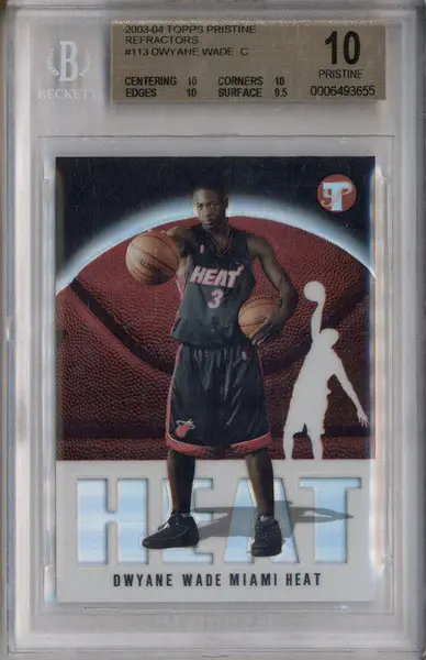 2003 Topps Pristine Refractors #113 Dwyane Wade RC /1999 BGS 10
