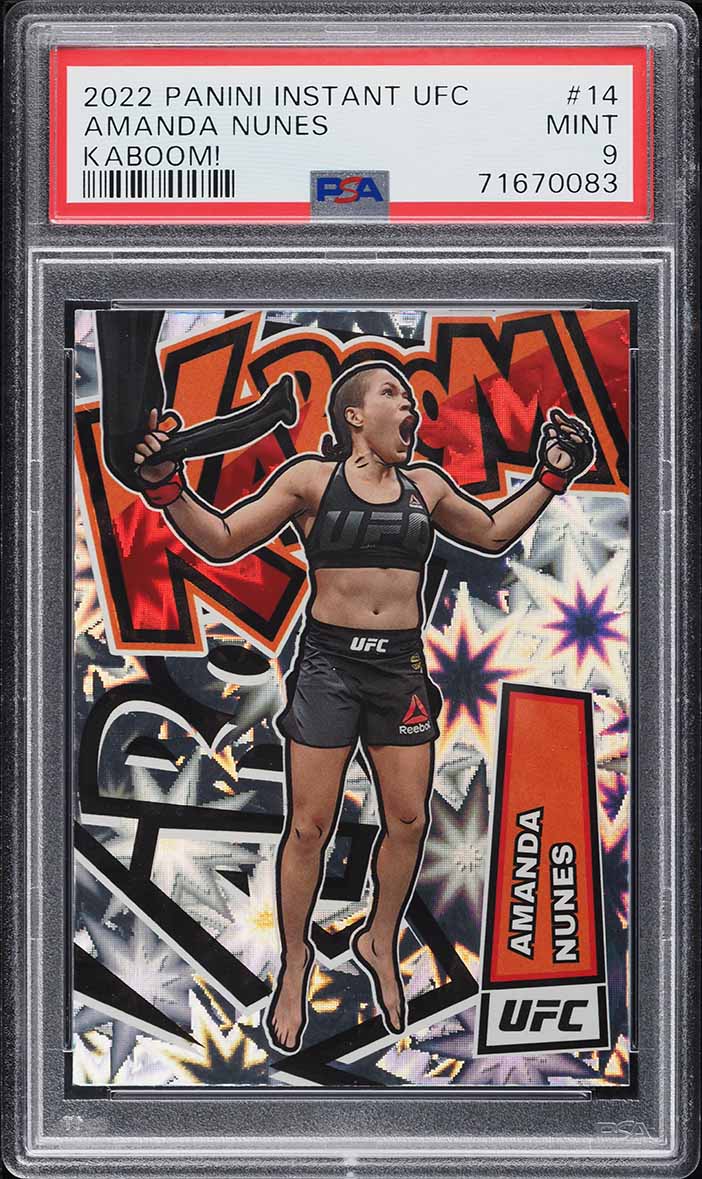 2022 Panini Instant UFC Kaboom! Amanda Nunes #14 PSA 9 MINT