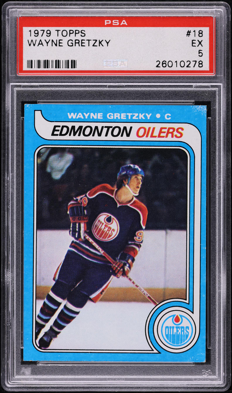 1979 Topps Hockey Wayne Gretzky ROOKIE #18 PSA 5 EX