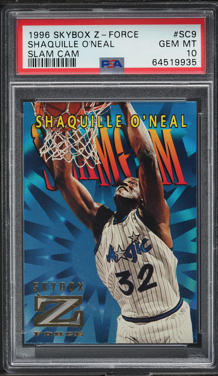1996 Skybox Z-Force Slam Cam Shaquille O'Neal #SC9 PSA 10 GEM MINT
