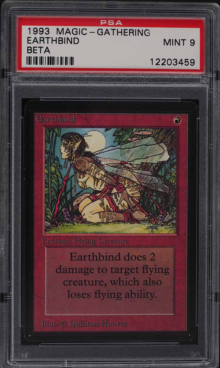 1993 Magic The Gathering MTG Beta Earthbind PSA 9 MINT