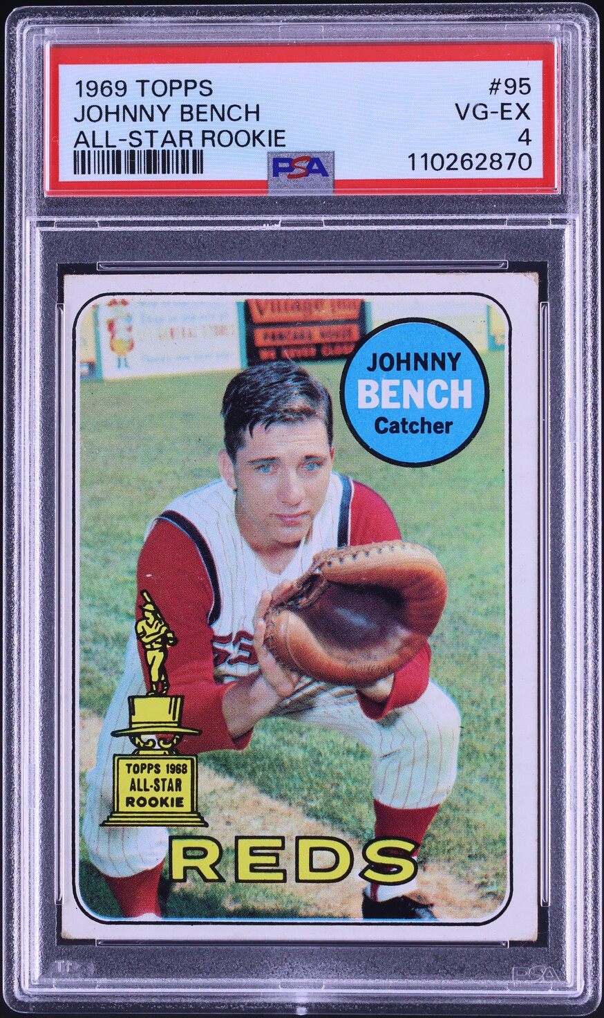1969 Topps Johnny Bench #95 PSA 4 VGEX