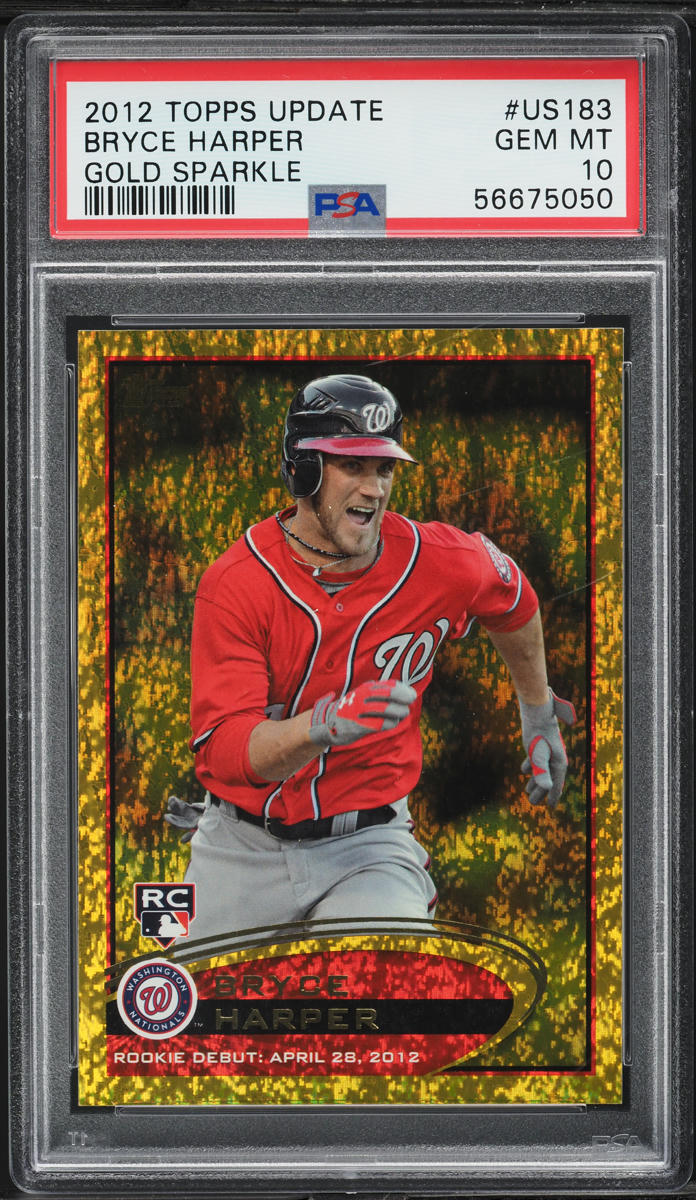 2012 Topps Update Gold Sparkle Bryce Harper ROOKIE #US183 PSA 10 GEM MINT