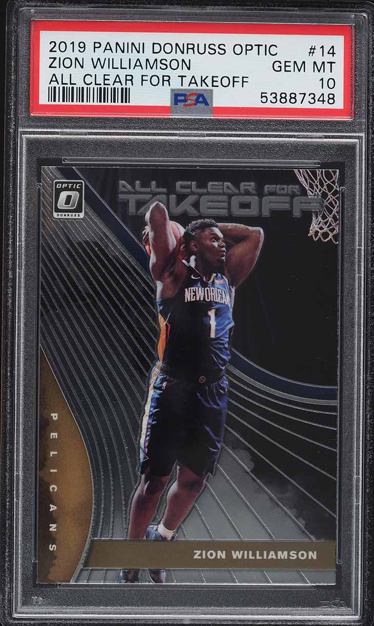 2019 Donruss Optic All Clear For Takeoff Zion Williamson ROOKIE RC PSA 10 GEM MT