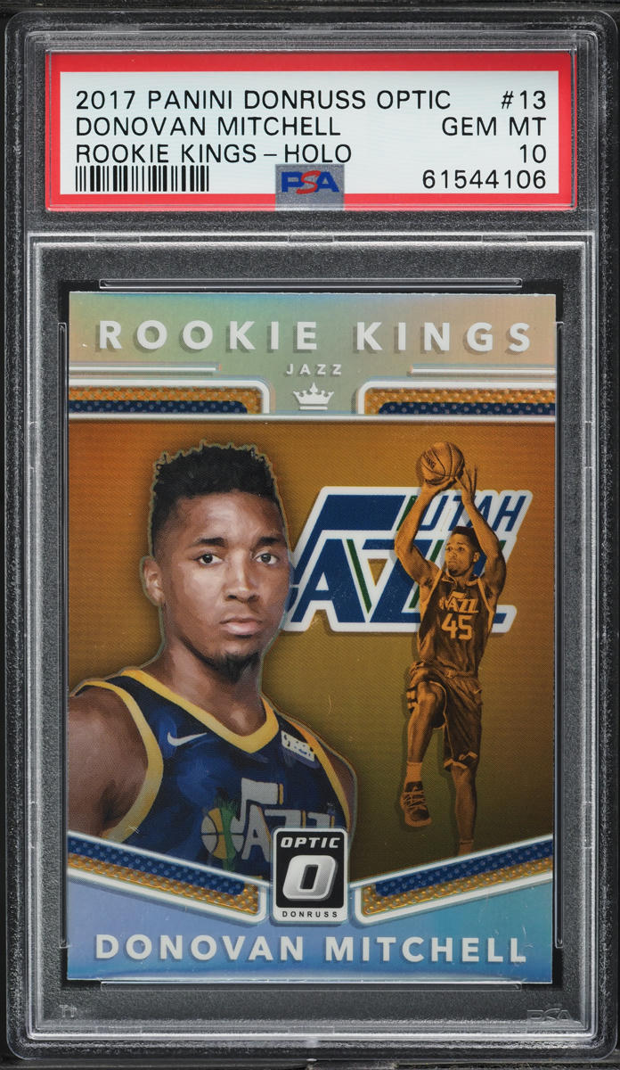 2017 Donruss Optic Kings Holo Donovan Mitchell ROOKIE #13 PSA 10 GEM MINT