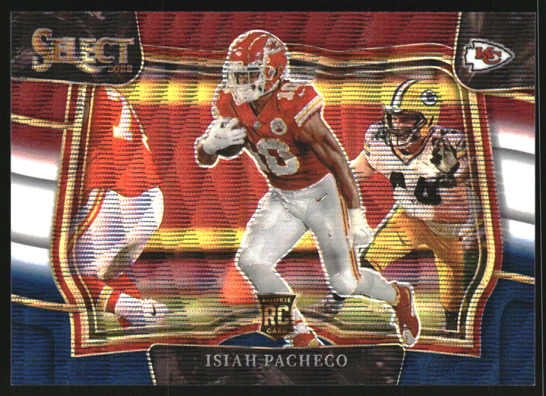 2022 Select Prizm Tri Color #484 Isiah Pacheco RC Rookie /75