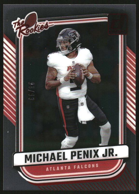 2024 Panini Clearly Donruss Clearly The Rookies Red #9 Michael Penix Jr. RC /99