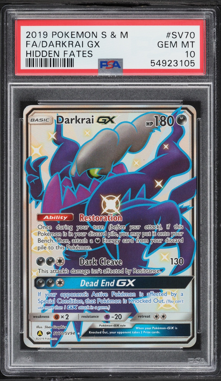 2019 Pokemon Sun & Moon: Hidden Fates Darkrai GX Shiny Vault: Full