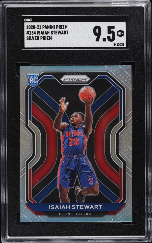 2020 Panini Prizm Silver Isaiah Stewart ROOKIE #254 SGC 9.5 MINT+