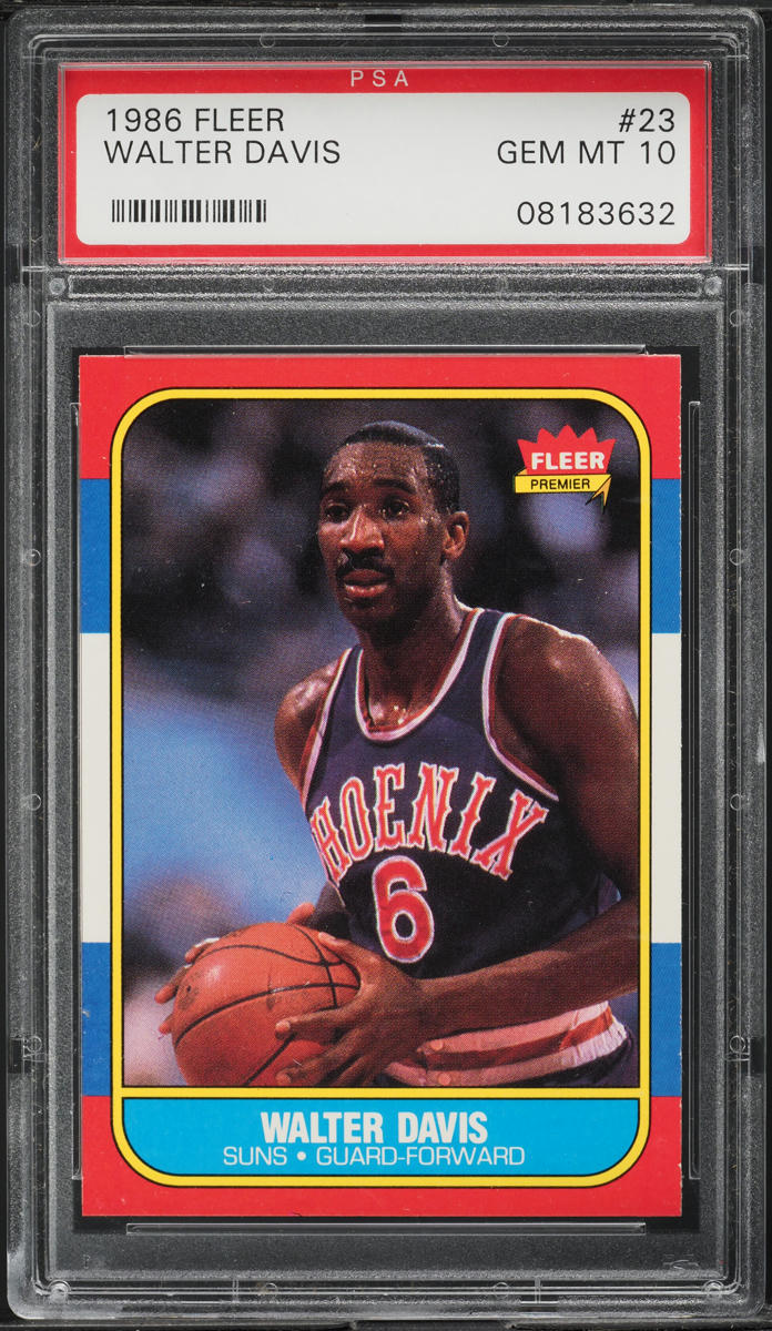1986 Fleer Basketball Walter Davis #23 PSA 10 GEM MINT